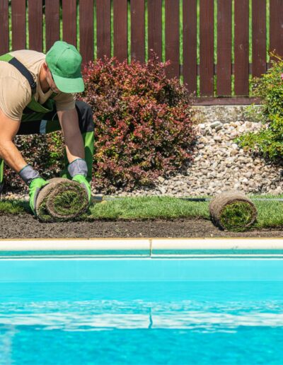 Grass turf installation