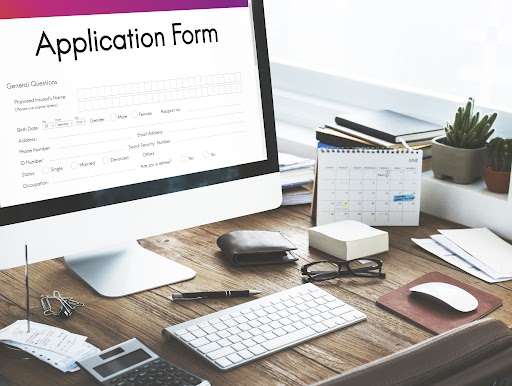 Application Form Employment Document Concept Application Form Document Concept